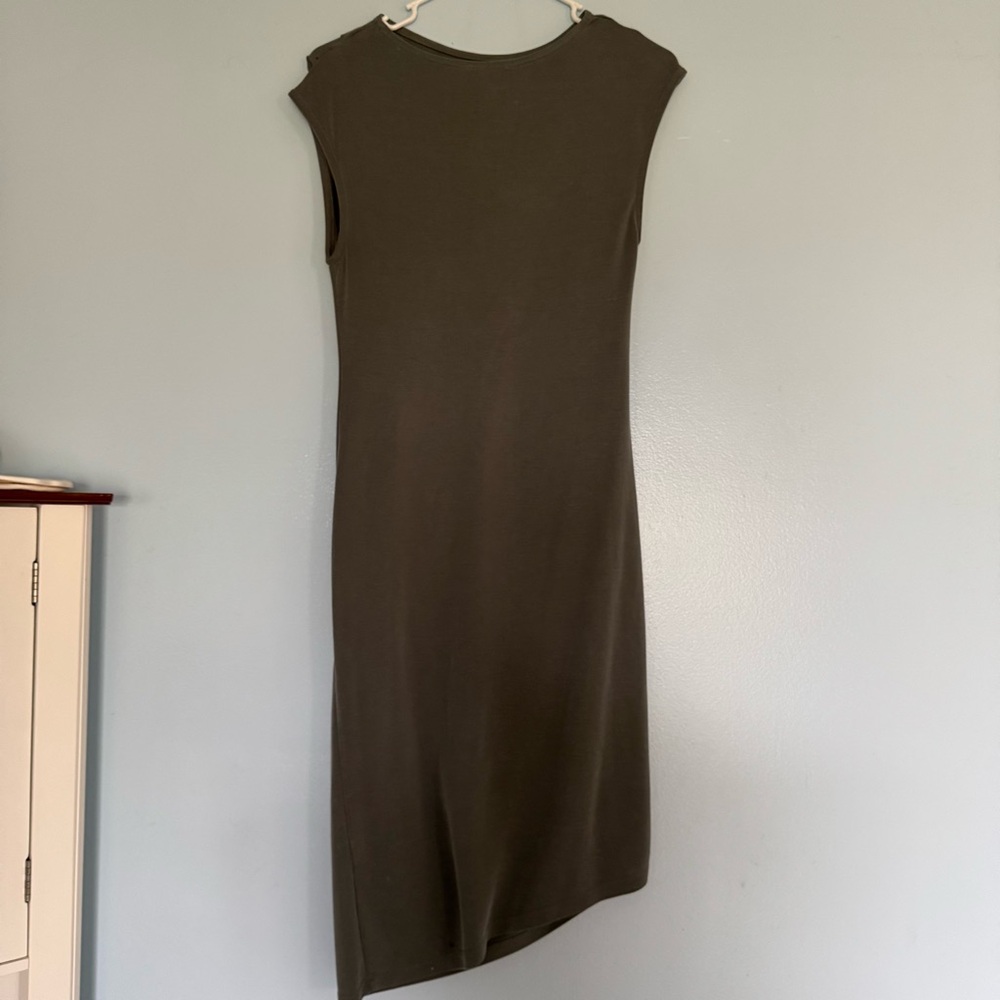 Topshop Asymmetrical women’s Dress size 4 gray see all photos